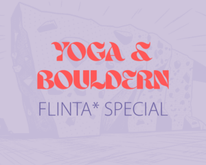 Yoga und Bouldern